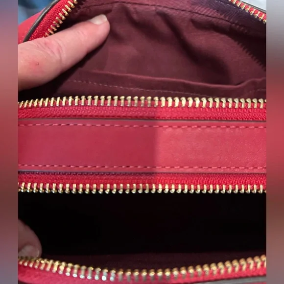 Coach Jes red puff heart quilted crossbody - NWT - Picture 8 of 11